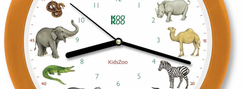 Kinderuhr – Zootiere – Kids Zoo