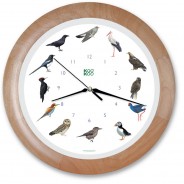 Vogelstimmenuhr – Vögel Mitteleuropas – Holzrahmen